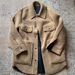 Zara Faux Shearling Shacket